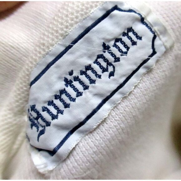 Vintage Mens Polo Shirt SMALL 80's Mens RUGGED WHITE COTTON KNIT Golf Tennis - Picture 2 of 7